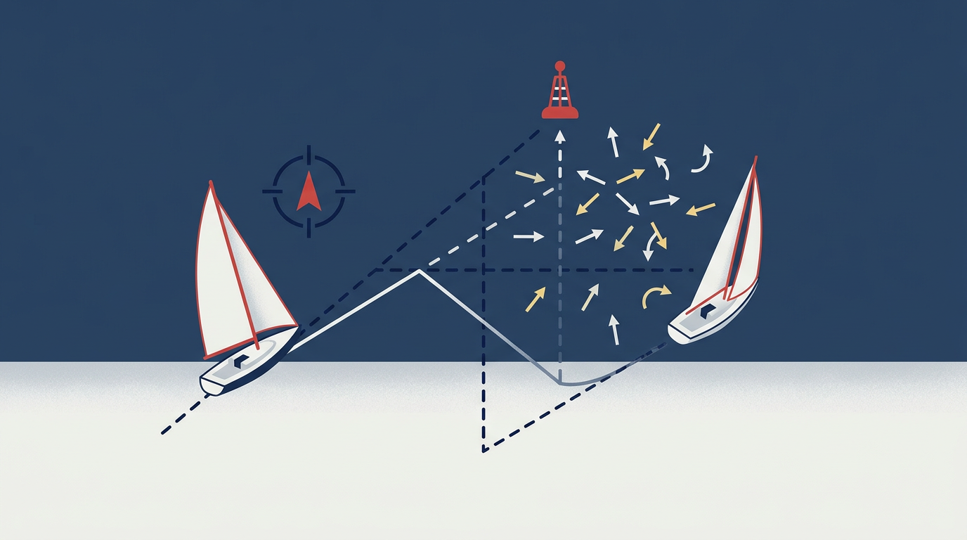 Mastering the Upwind Layline in Shifty Lake Winds